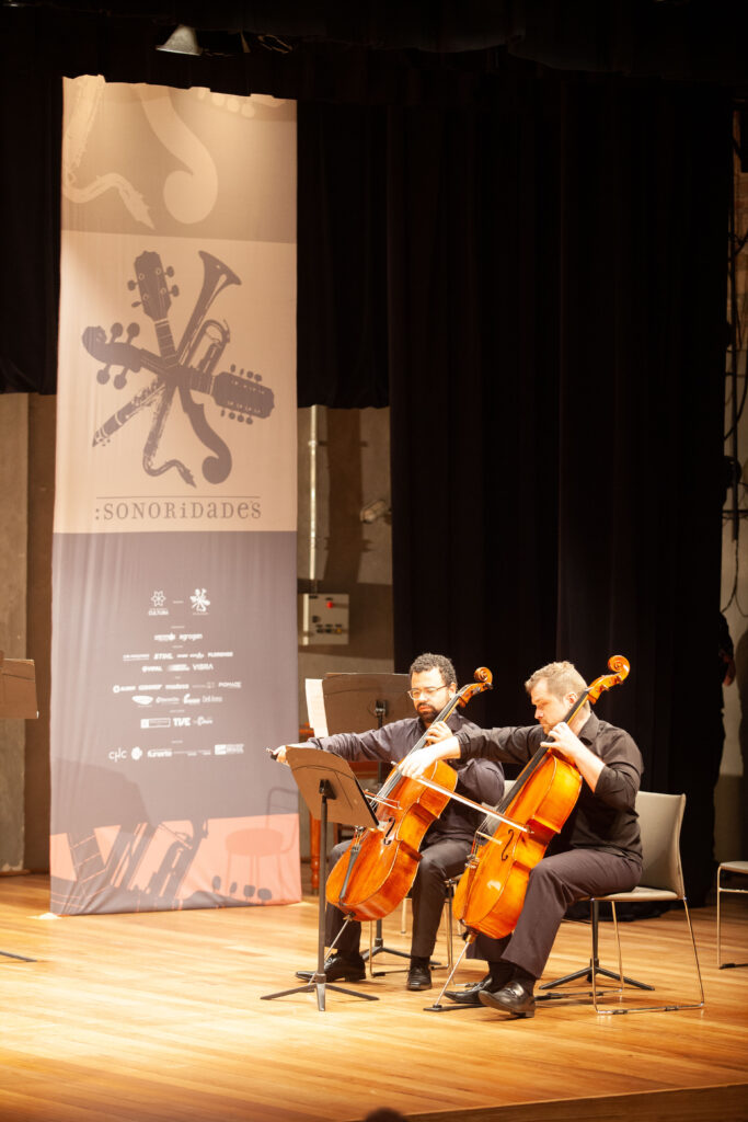 12.03.23: Orquestra Sphaera Mundi com o concerto "O mundo ao Revés" no projeto Sonoridades no Centro Histórico-cultural Santa Casa em Porto Alegre. Foto Eduardo Seidl/Fototaxia