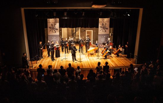 12.03.23: Orquestra Sphaera Mundi com o concerto "O mundo ao Revés" no projeto Sonoridades no Centro Histórico-cultural Santa Casa em Porto Alegre. Foto Eduardo Seidl/Fototaxia