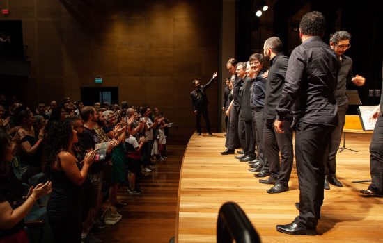 12.03.23: Orquestra Sphaera Mundi com o concerto "O mundo ao Revés" no projeto Sonoridades no Centro Histórico-cultural Santa Casa em Porto Alegre. Foto Eduardo Seidl/Fototaxia